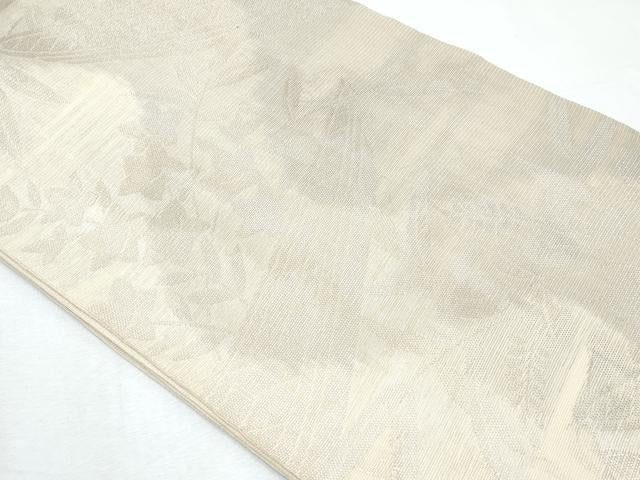 平和屋着物*夏物 六通柄袋帯 舟 秋草文 銀糸 正絹 逸品 CABI5633fb
