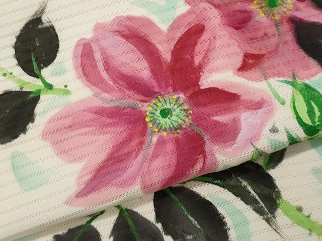 平和屋着物*夏物 塩瀬 九寸名古屋帯 作家物 手描き 枝花文 正絹 逸品 CABI5639fb