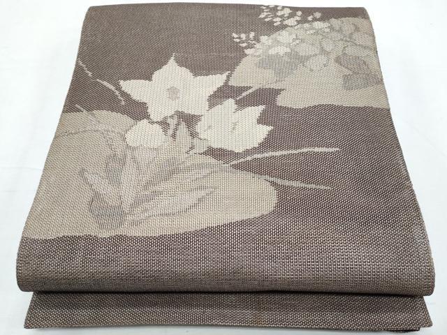 平和屋着物*夏物 八寸名古屋帯 桔梗 銀座越後屋扱い 正絹 逸品 CABI5644fb
