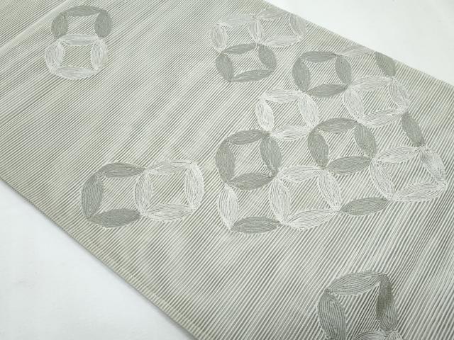平和屋着物*夏物 つけ帯 絽綴れ 七宝文 正絹 逸品 CABI5666fb