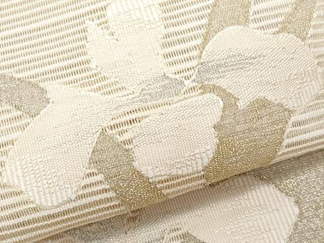 平和屋着物*夏物 八寸名古屋帯 絽綴れ 杜若 金銀糸 正絹 逸品 CABI5680fb