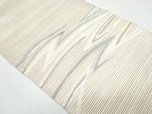 平和屋着物*夏物 八寸名古屋帯 絽綴れ 霞文 金糸 正絹 逸品 CABI5684fb