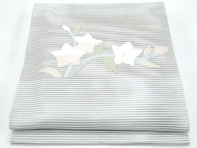 平和屋着物*夏物 八寸名古屋帯 絽綴れ 桔梗 正絹 逸品 CABI5688fb