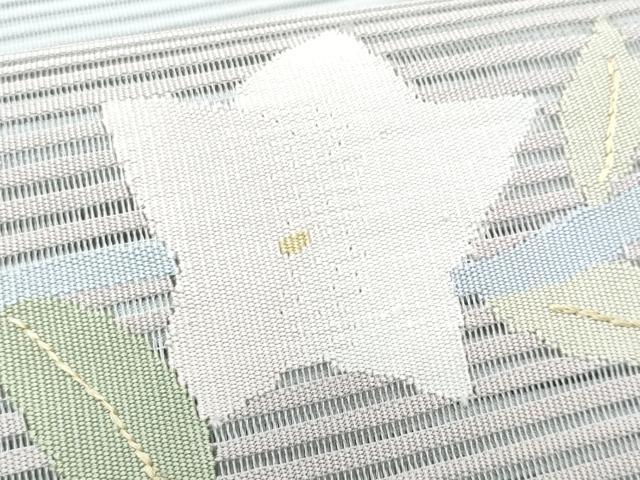 平和屋着物*夏物 八寸名古屋帯 絽綴れ 桔梗 正絹 逸品 CABI5688fb