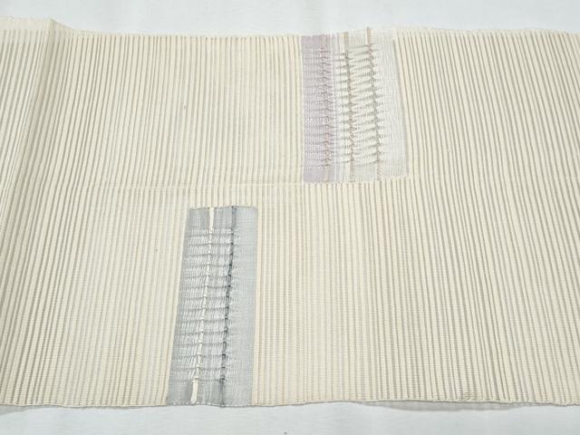 平和屋着物*夏物 八寸名古屋帯 絽綴れ 横段文 正絹 逸品 CABI5697fb