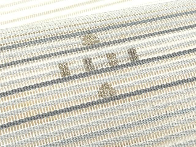 平和屋着物*夏物 八寸名古屋帯 絽綴れ 丸文 金糸 正絹 逸品 CABI5700fb