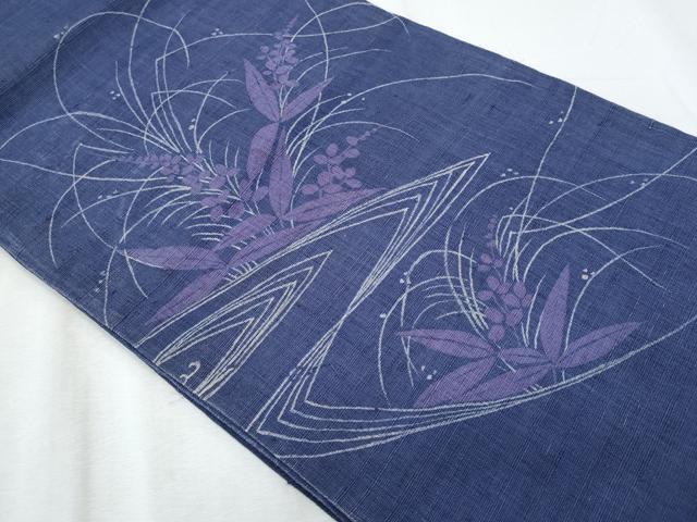 平和屋着物*夏物 太鼓柄袋帯 枝葉文 麻 逸品 CABI5715fb