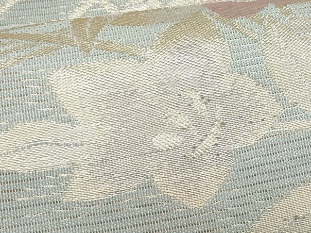 平和屋着物*夏物 六通柄袋帯 流水桔梗文 金糸 正絹 逸品 CABI5717fb