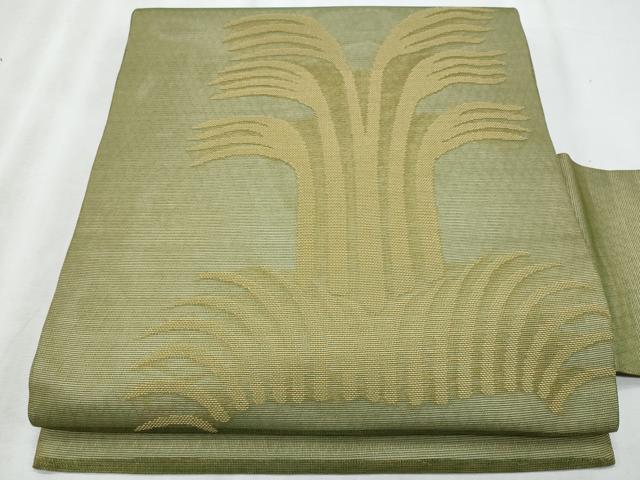 平和屋着物*夏物 九寸名古屋帯 草木文 正絹 逸品 CABI5725fb