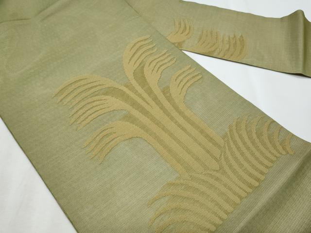 平和屋着物*夏物 九寸名古屋帯 草木文 正絹 逸品 CABI5725fb