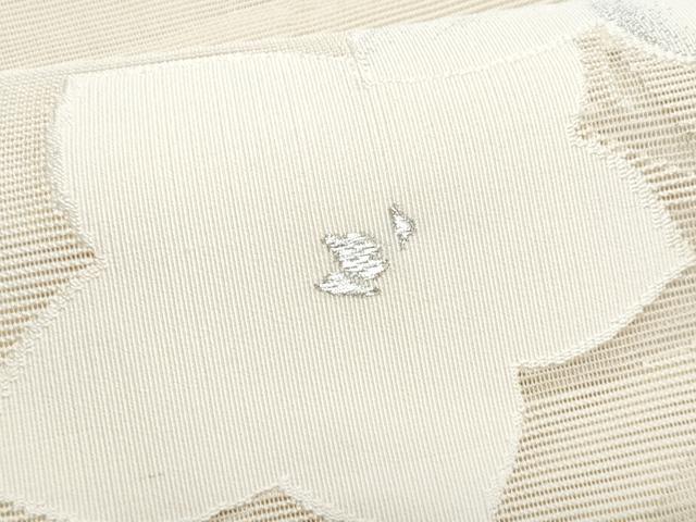 平和屋着物*夏物 八寸名古屋帯 絽綴れ 桔梗 銀糸 正絹 逸品 CABI5730fb
