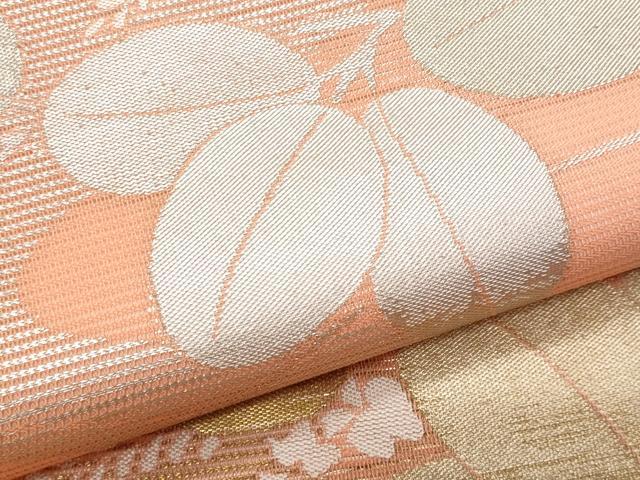 平和屋着物*夏物 九寸名古屋帯 萩 金銀糸 正絹 逸品 CABI5760fb