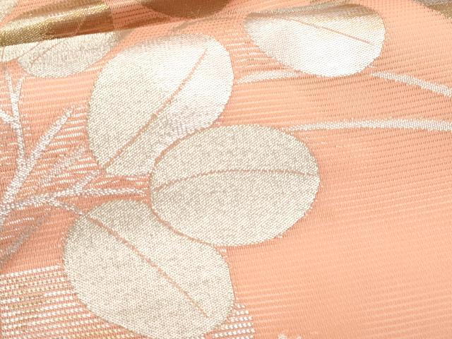 平和屋着物*夏物 九寸名古屋帯 萩 金銀糸 正絹 逸品 CABI5760fb