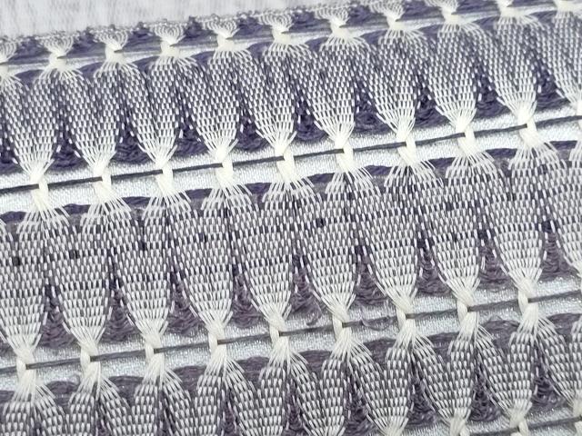 平和屋着物▽太鼓柄袋帯 スリーシーズン 春夏秋 もじり織 横段文 正絹 逸品 未使用 CABI5769fb