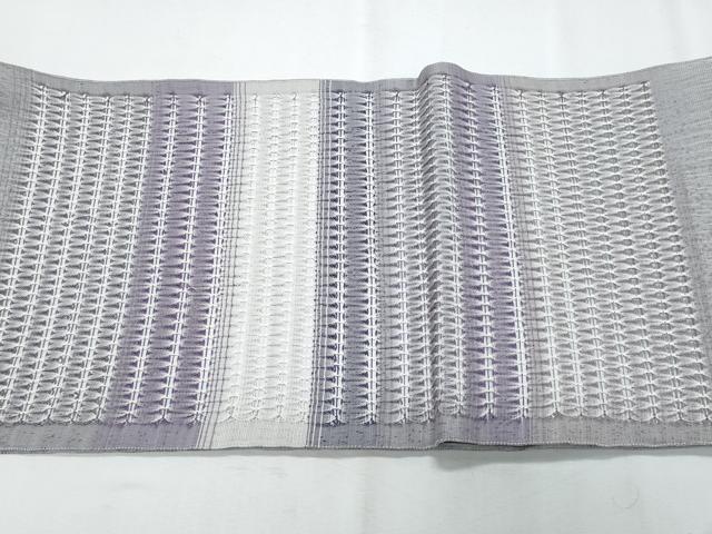 平和屋着物▽太鼓柄袋帯 スリーシーズン 春夏秋 もじり織 横段文 正絹 逸品 未使用 CABI5769fb