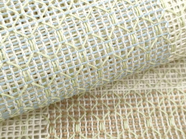 平和屋着物*夏物 八寸名古屋帯 羅 市松文 正絹 逸品 CABI5770fb