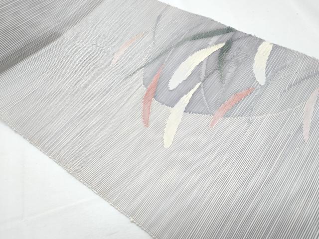 平和屋着物*夏物 八寸名古屋帯 枝葉文 正絹 逸品 CABI5771fb