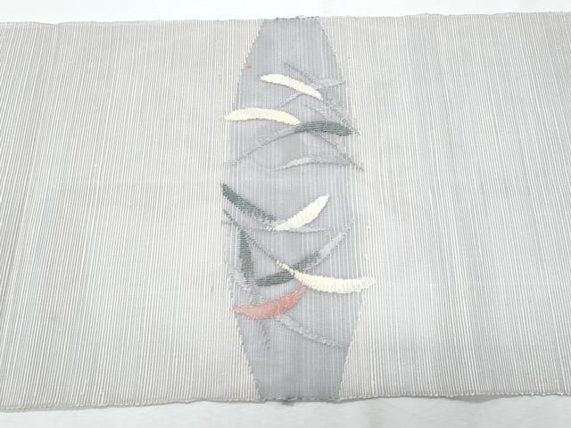 平和屋着物*夏物 八寸名古屋帯 枝葉文 正絹 逸品 CABI5771fb
