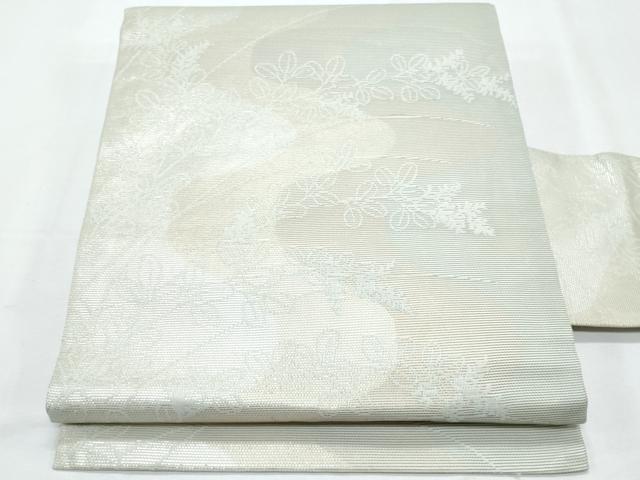 平和屋着物*夏物 九寸名古屋帯 萩 金銀糸 正絹 逸品 CABI5772fb