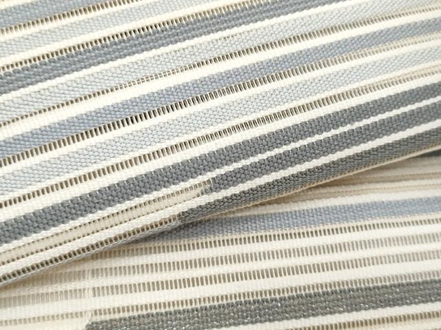 平和屋着物*夏物 八寸名古屋帯 絽綴れ 抽象文 銀糸 正絹 逸品 CABI5774fb