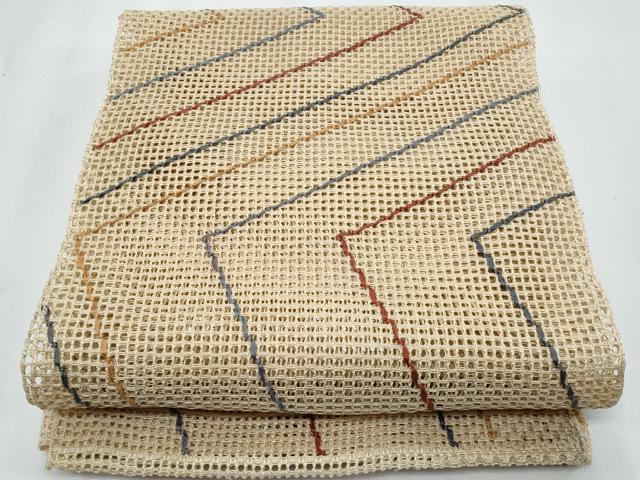 平和屋着物*夏物 八寸名古屋帯 羅 幾何学文様 正絹 逸品 CABI5778fb