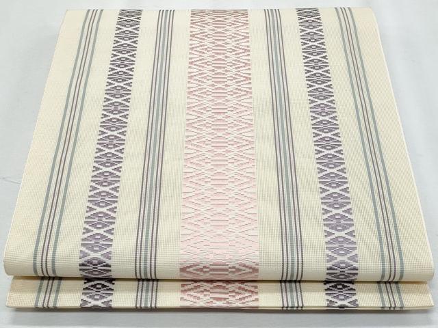 平和屋着物*夏物 本場筑前博多織 八寸名古屋帯 紗献上 正絹 逸品 CABI5782fb