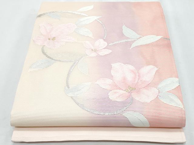 平和屋着物*夏物 九寸開き名古屋帯 花唐草文 金銀糸 正絹 逸品 CABI5826fb