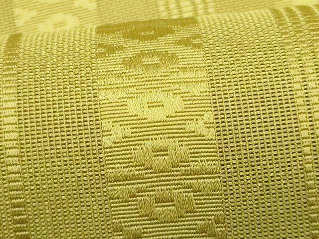 平和屋着物*夏物 本場筑前博多織 八寸名古屋帯 紗献上 鶸色 正絹 逸品 CABI5852fb