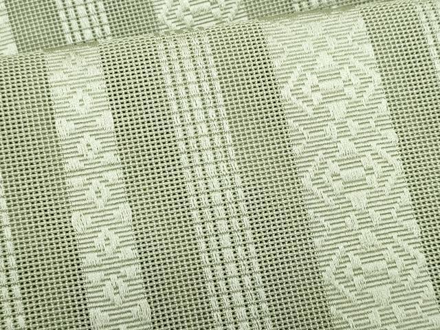 平和屋着物*夏物 八寸名古屋帯 博多織 紗献上 青白橡色 CABI5854fb
