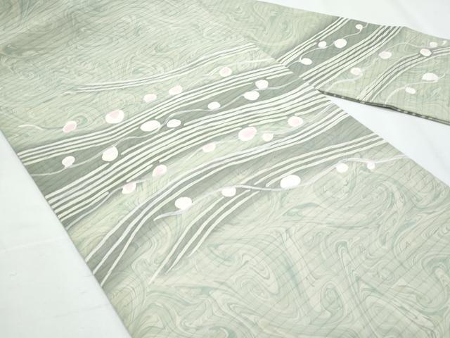 平和屋着物*夏物 絽塩瀬 九寸名古屋帯 墨流し文様 正絹 逸品 CABI5857fb