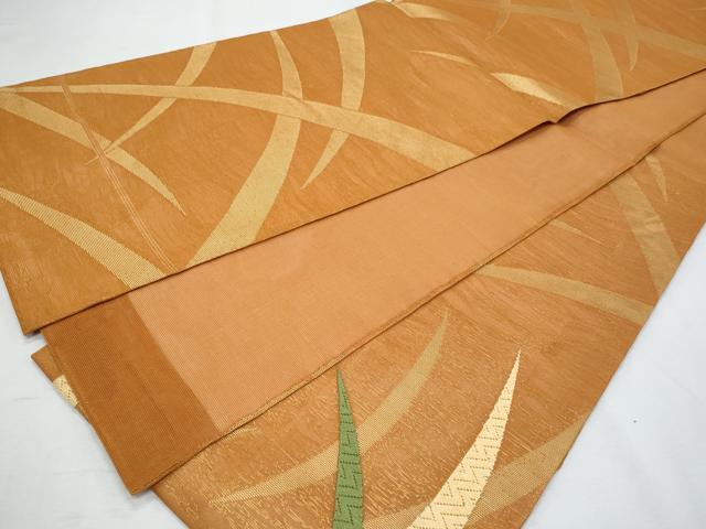 平和屋着物*夏物 太鼓柄 本袋帯 唐織 芝草文 金彩 正絹 逸品 CABI5860fb