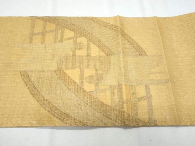 平和屋着物*夏物 太鼓柄袋帯 櫛織 渡り橋 金銀糸 正絹 逸品 CABI5870fb