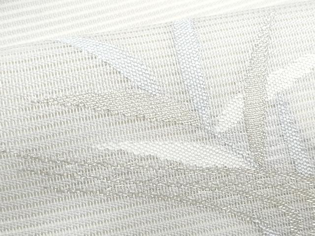 平和屋着物*夏物 九寸名古屋帯 流水枝葉文 銀糸 正絹 逸品 CABI5881fb