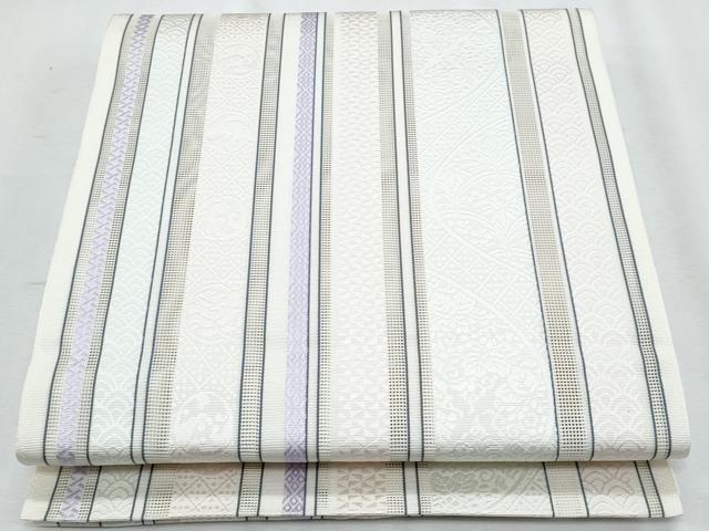 平和屋着物*夏物 本場筑前博多織 八寸名古屋帯 花間道 正絹 逸品 CABI5889fb