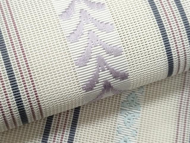 平和屋着物*夏物 本場筑前博多織 八寸名古屋帯 紗献上 練色 正絹 逸品 CABI5892fb