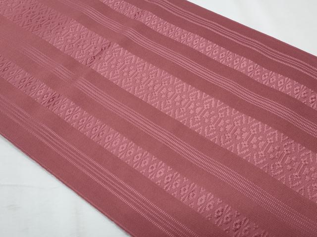 平和屋着物*夏物 本場筑前博多織 八寸名古屋帯 紗献上 浅蘇芳色 正絹 逸品 CABI5903fb