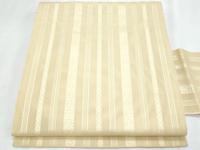 平和屋着物*夏物 本場筑前博多織 八寸名古屋帯 紗献上 蜂蜜色 正絹 逸品 CABI5944fb
