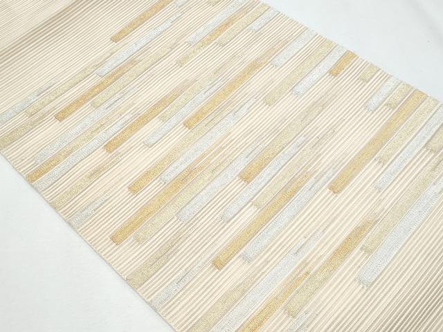 平和屋着物*夏物 八寸名古屋帯 絽綴れ 横段文 正絹 逸品 CABI5973fb