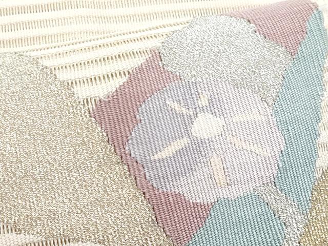 平和屋着物*夏物 八寸名古屋帯 絽綴れ 熨斗花文 金銀糸 正絹 逸品 CABI5976fb