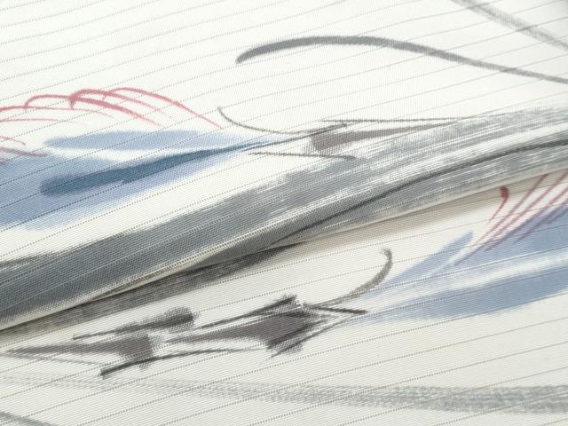 平和屋着物*夏物 塩瀬 九寸名古屋帯 作家物 手描き 抽象文様 正絹 逸品 CABI5978fb