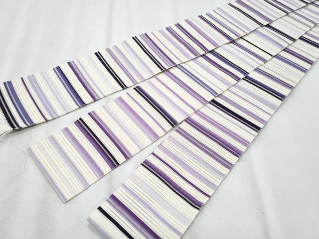 平和屋着物*夏物 男性 角帯 絽綴れ 横段文 正絹 逸品 CABI5986fb