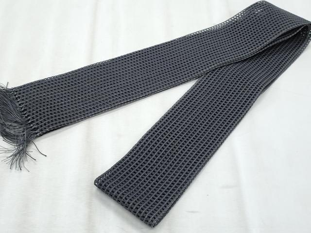 平和屋着物*夏物 男性 角帯 羅 羊羹色 正絹 逸品 CABI5988fb