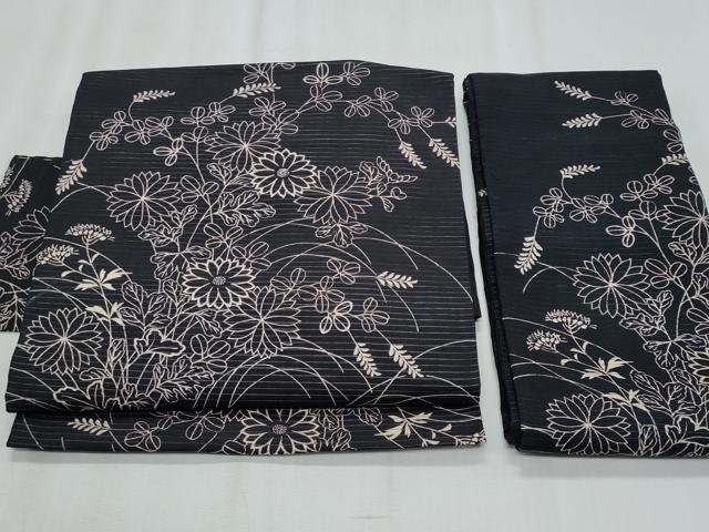 平和屋着物*夏物 つけ帯 枝花文 正絹 逸品 CABI5993fb