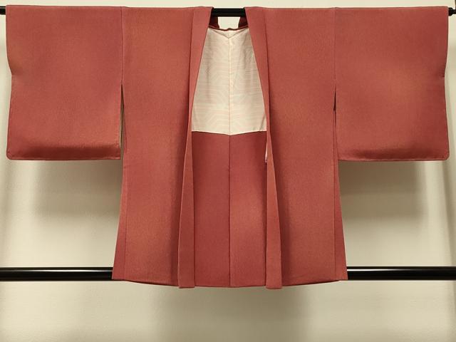 平和屋着物#羽織 変わり縞地紋 暈し染め 鬼しぼ縮緬 正絹 逸品 未使用 CABI6014in