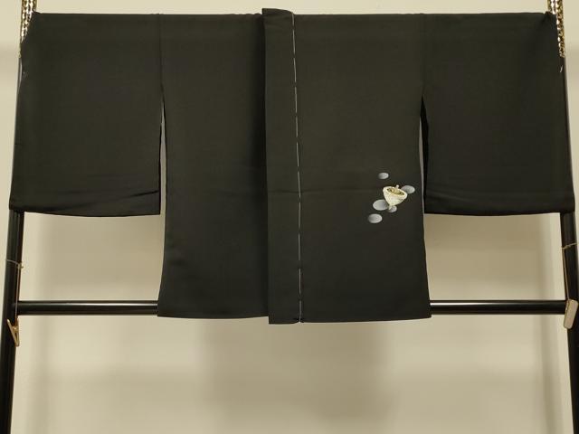 平和屋着物#羽織 仮絵羽 駒 黒地 金彩 正絹 逸品 未使用 CABI6016in