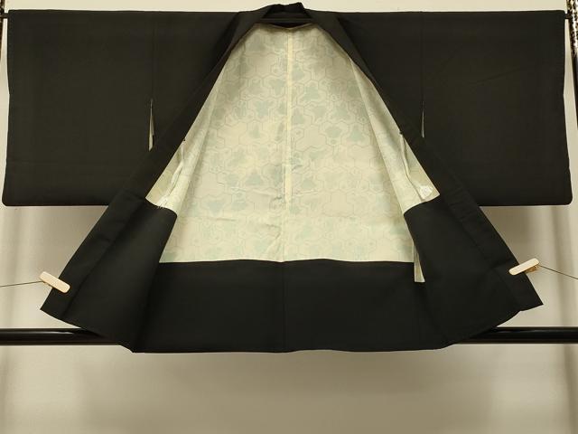 平和屋着物#羽織 総刺繍 鳳凰文 黒地 金銀糸 正絹 逸品 CABI6030in