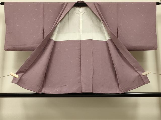 平和屋着物#羽織 色無地 石畳地紋 梅染色 正絹 逸品 CABI6033in