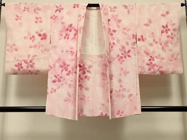 平和屋着物#羽織 手描き 舞花文 暈し染め 正絹 逸品 CABI6044in