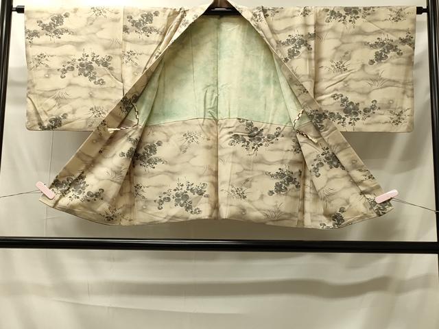 平和屋着物#羽織 手描き 草花文 暈し染め 正絹 逸品 CABI6053in