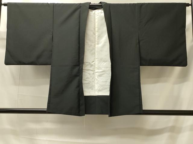 平和屋着物#羽織 総刺繍 流水地紙花文 黒地 金銀糸 正絹 逸品 CABI6060in